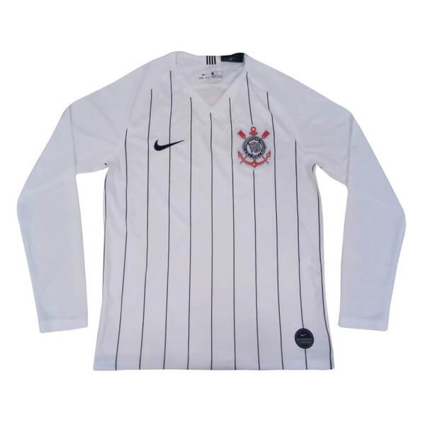 Camiseta Corinthians Paulista 1ª ML 2019-2020 Blanco